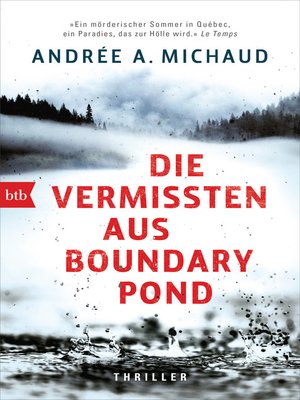 cover image of Die Vermissten aus Boundary Pond